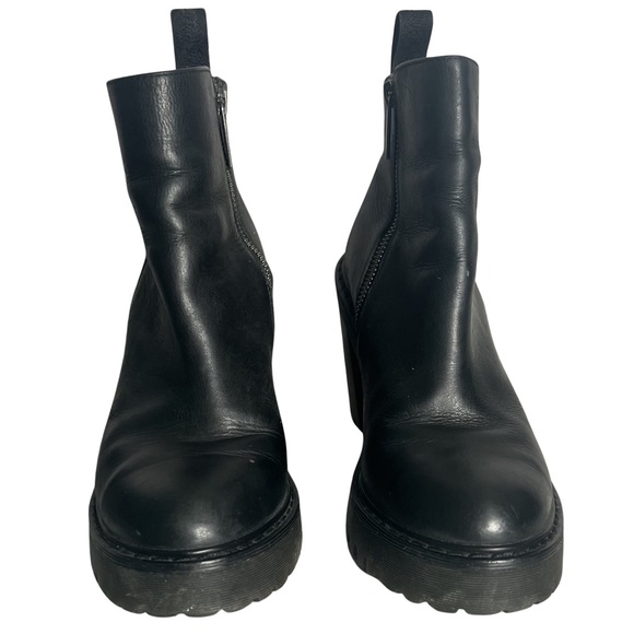 Dr. Martens Magdalena Women’s Black Leather Heeled Chelsea Boots Size 7 - Picture 4 of 9